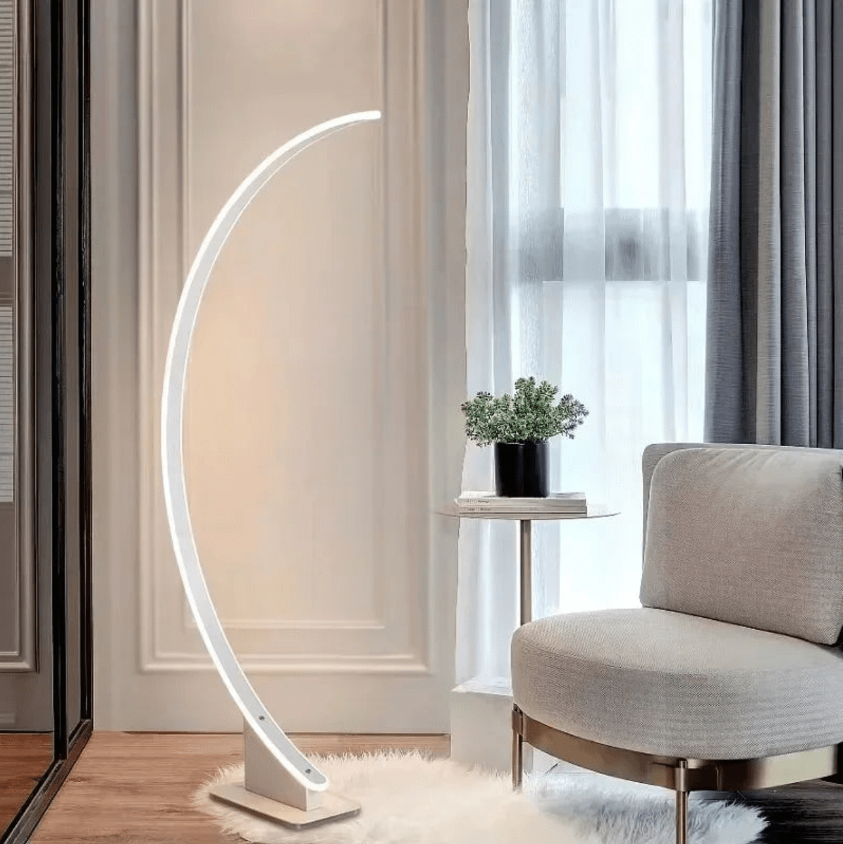 Lampe salon arc