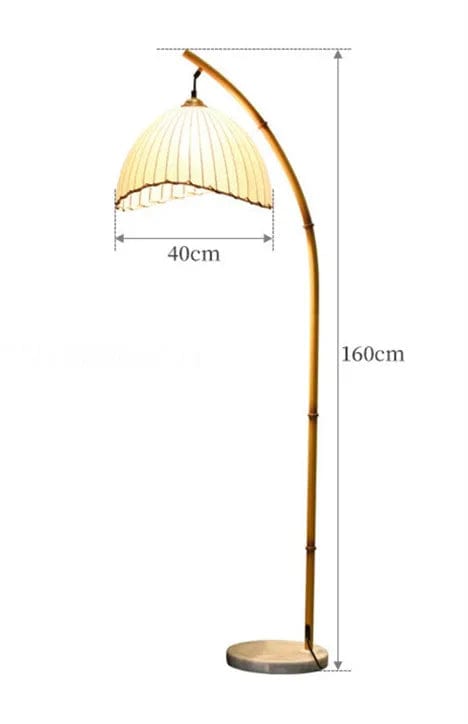 Lampe sur pied bois naturel