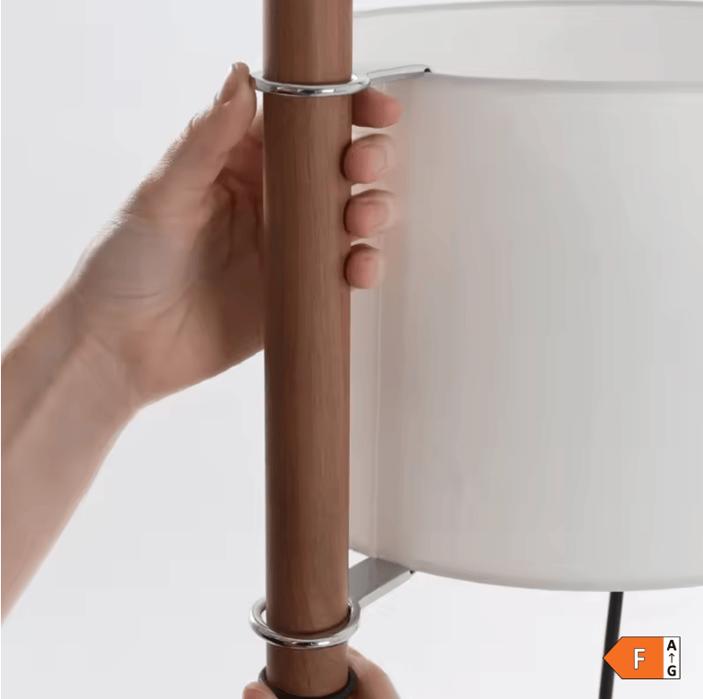 Lampe sur pied bois naturel