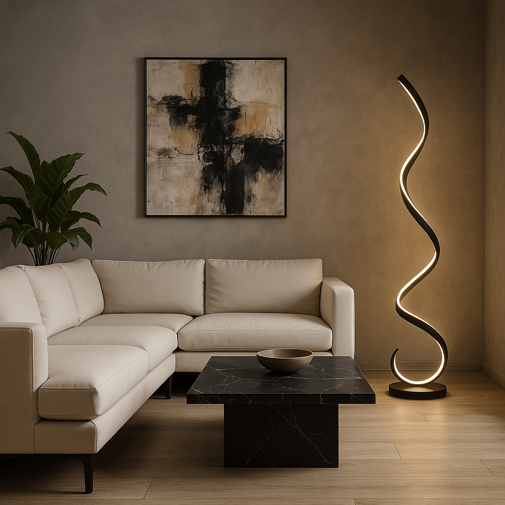 Lampe sur pied design salon