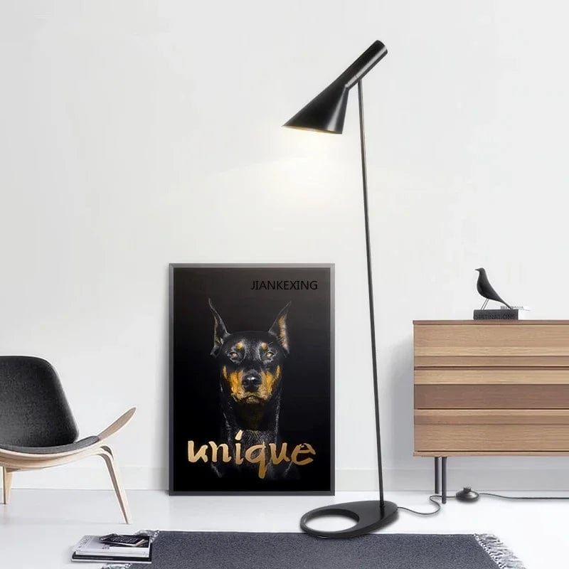 Lampe sur pied metal