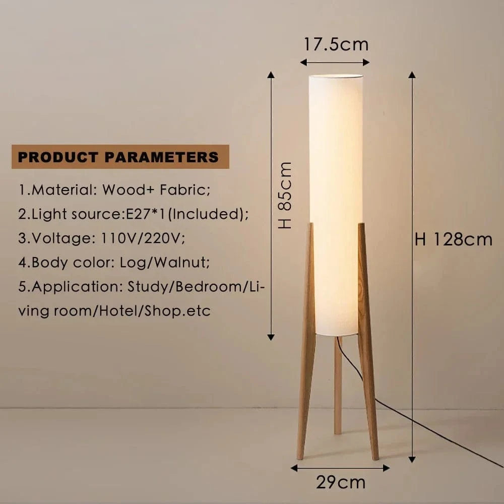 Lampe sur pied tissu