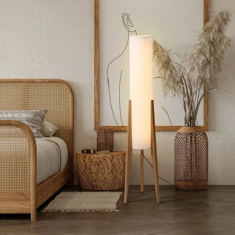 Lampe sur pied tissu