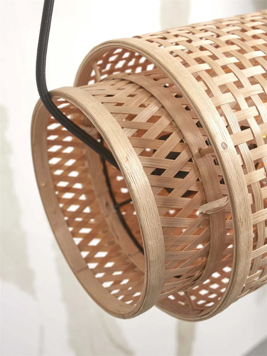 Lampe Suspendue "Bhoutan Cylindre 85cm, Nat."