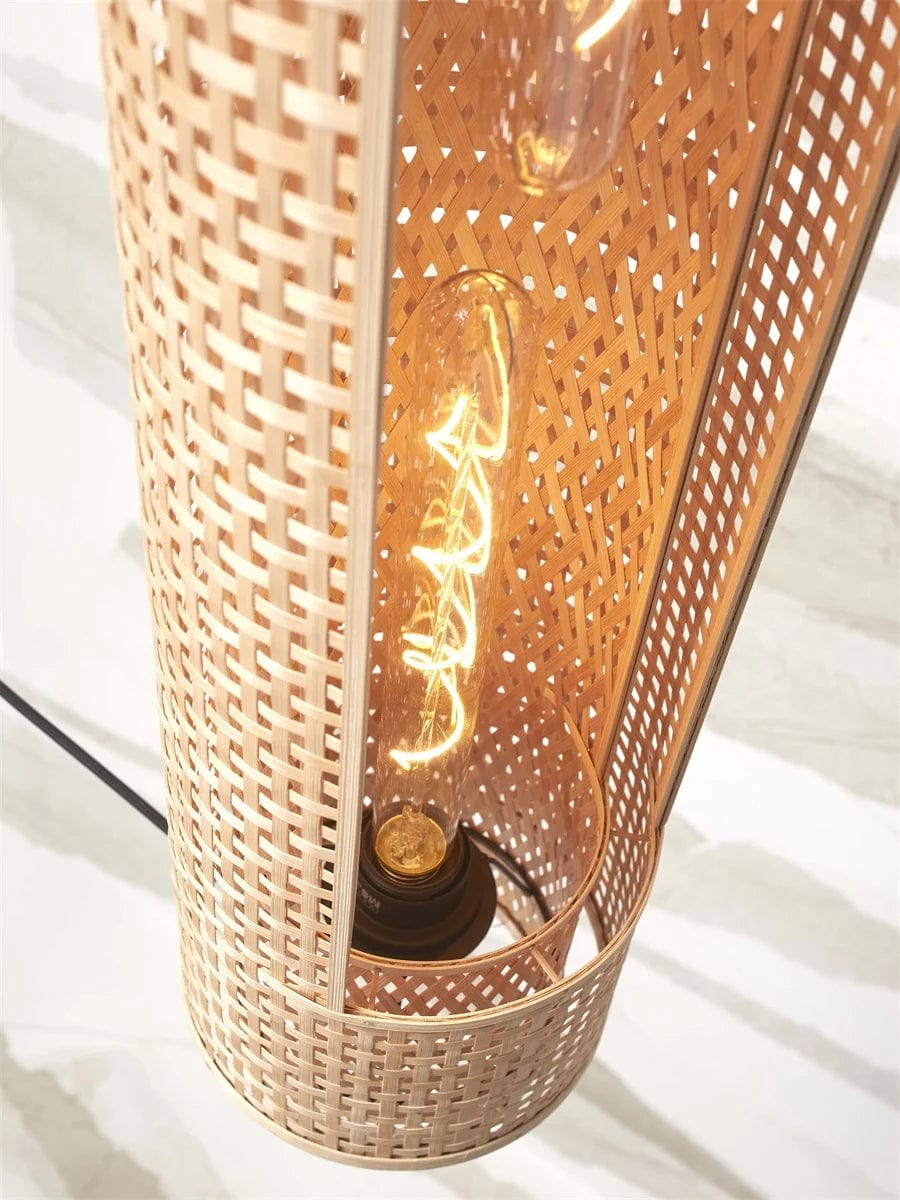 Lampe Suspendue "Bhoutan Cylindre 85cm, Nat."