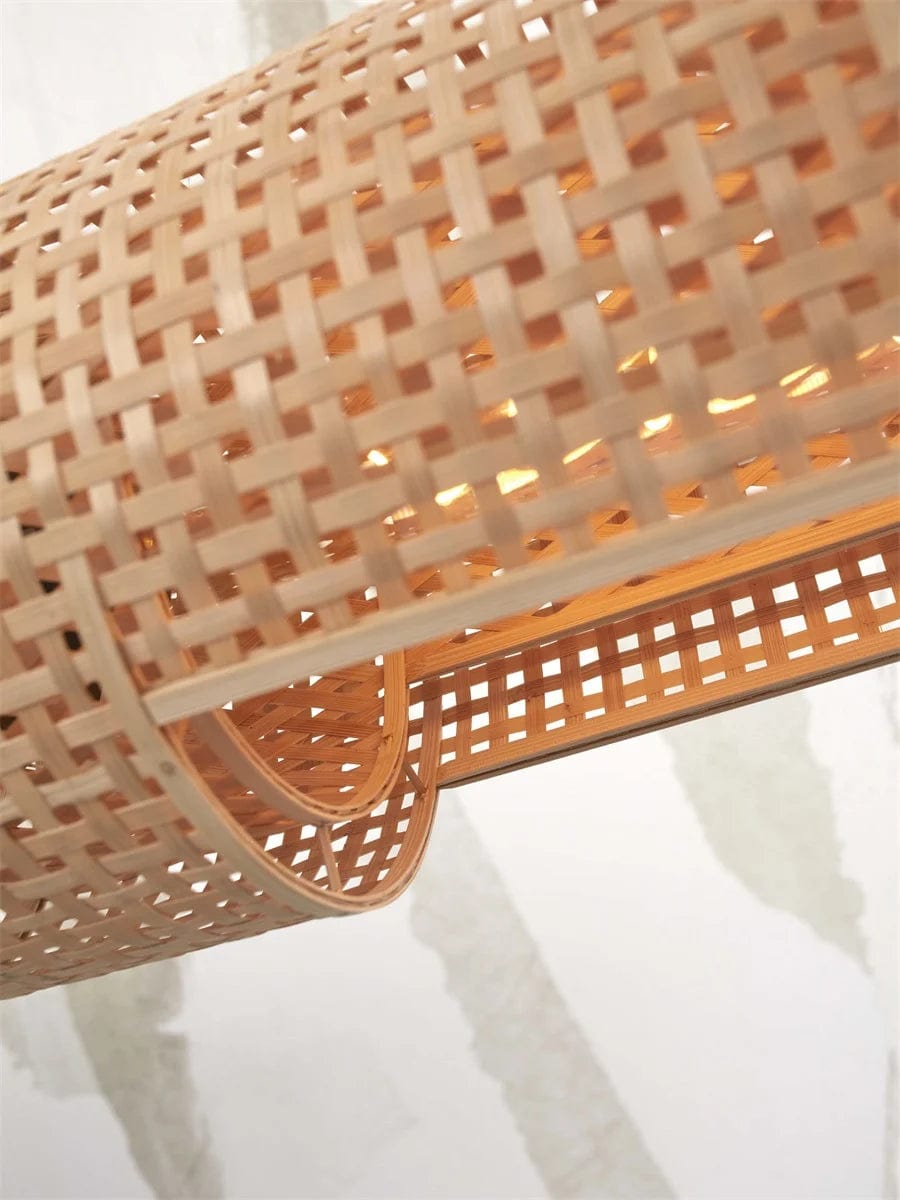 Lampe Suspendue "Bhoutan Cylindre 85cm, Nat."