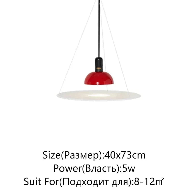 Red-40cm / Cold light Lampe suspendue designer Danois