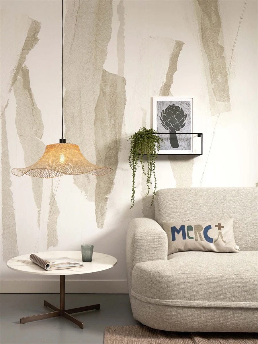 Lampe Suspendue Ibiza S 50x15 NAT de Good &amp; Mojo - Pureté du Bambou