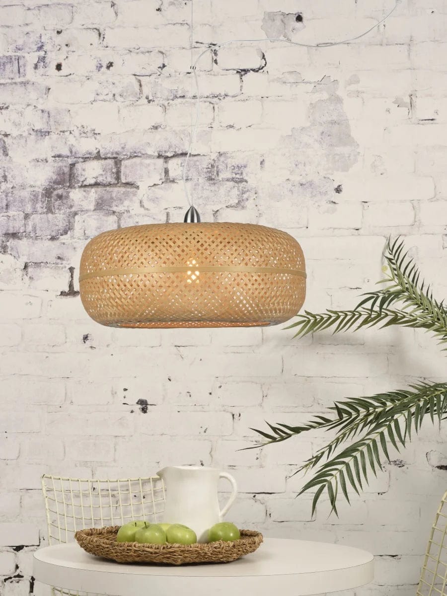 Lampe Suspendue "Palawan Bambou 1 Abat-jour, Naturel" de Good & Mojo
