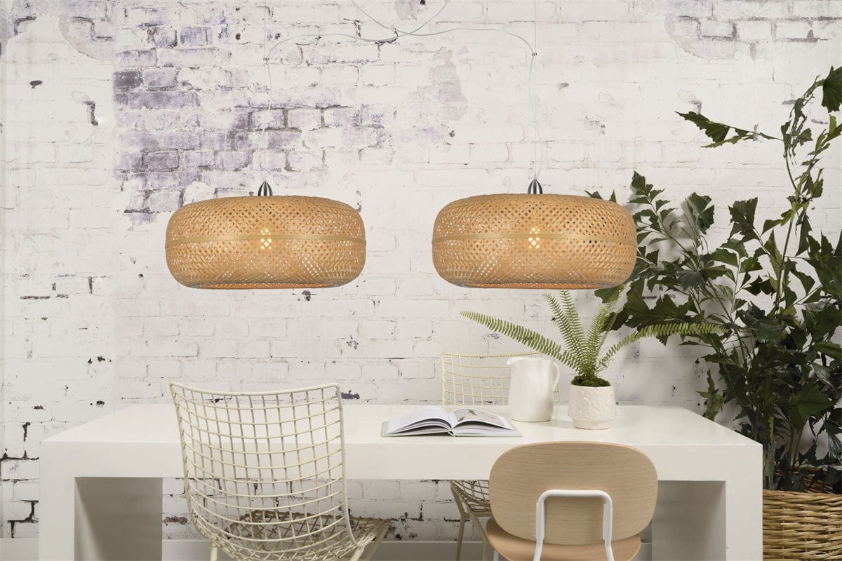 Lampe Suspendue "Palawan Bambou 1 Abat-jour, Naturel" de Good & Mojo