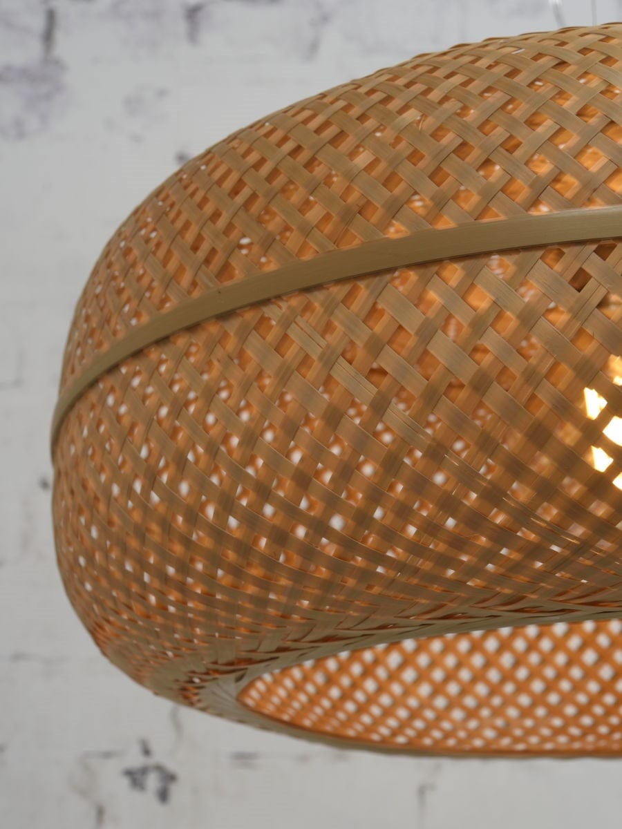 Lampe Suspendue "Palawan Bambou 1 Abat-jour, Naturel" de Good & Mojo