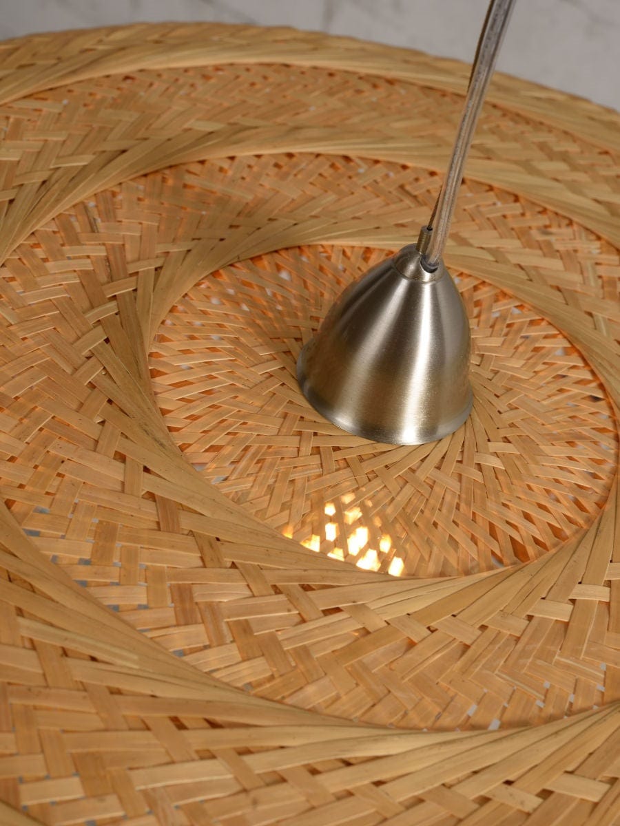 Lampe Suspendue "Palawan Bambou 1 Abat-jour, Naturel" de Good & Mojo
