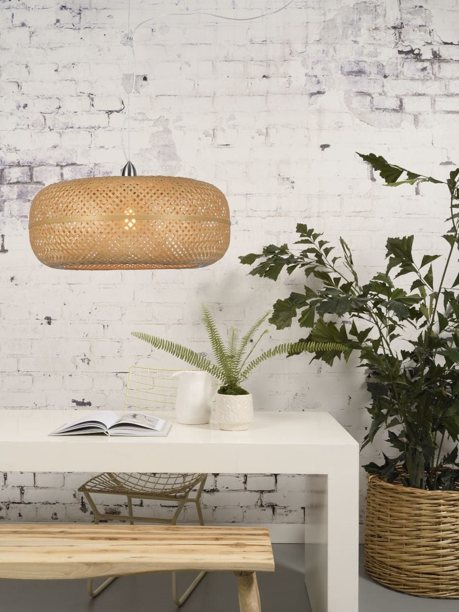 Lampe Suspendue "Palawan Bambou 1 Abat-jour, Naturel" de Good & Mojo