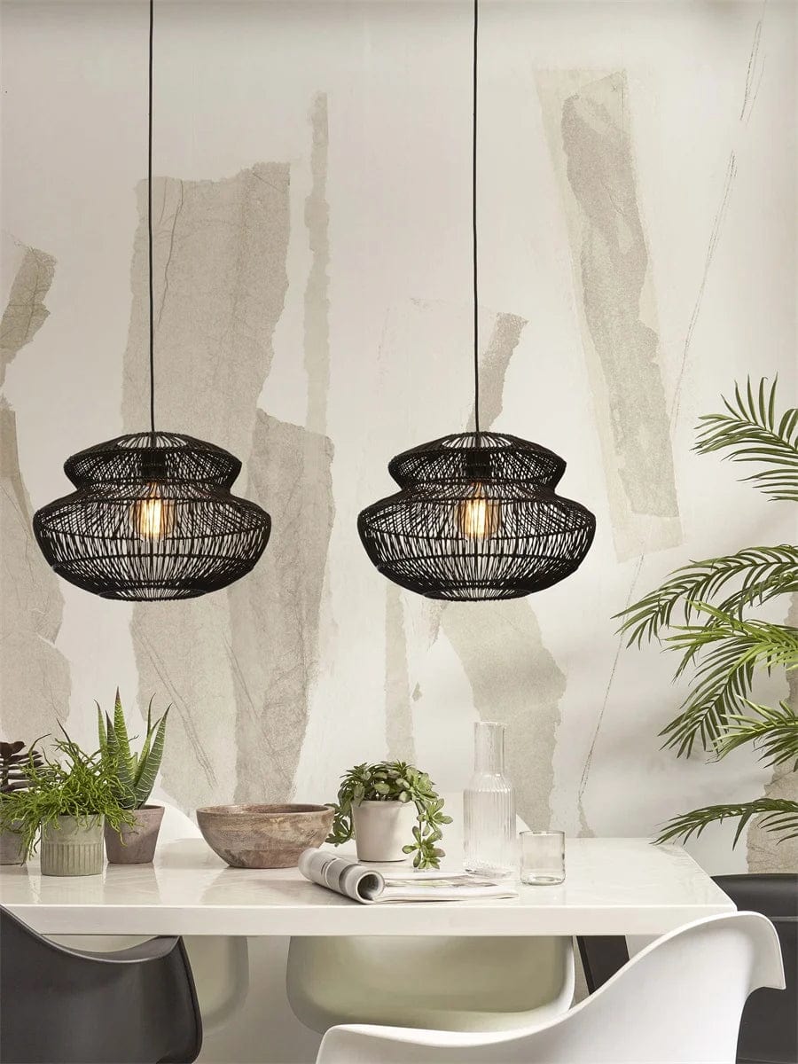 Lampe Suspendue "Zanzibar Round 40cm, Bl." de Good & Mojo
