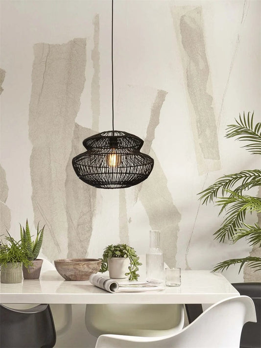 Lampe Suspendue "Zanzibar Round 40cm, Bl." de Good & Mojo