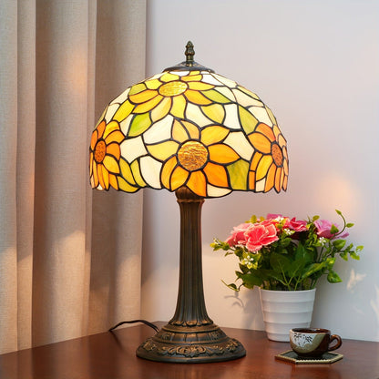 Warm Color Dragonfly Table Lamp Lampe Tiffany tournesol