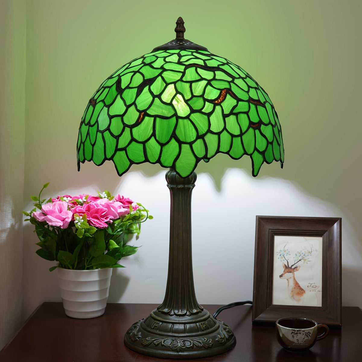 lampe tiffany verte