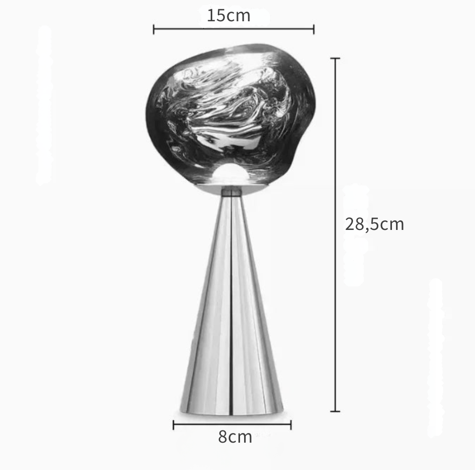 ARGENT Lava lampe