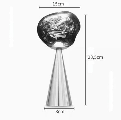 ARGENT Lava lampe