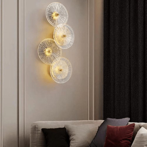 LUMIÈRE BLANCHE NEUTRE(3500-5500K) | 0-5W Applique Murale Verre Strié