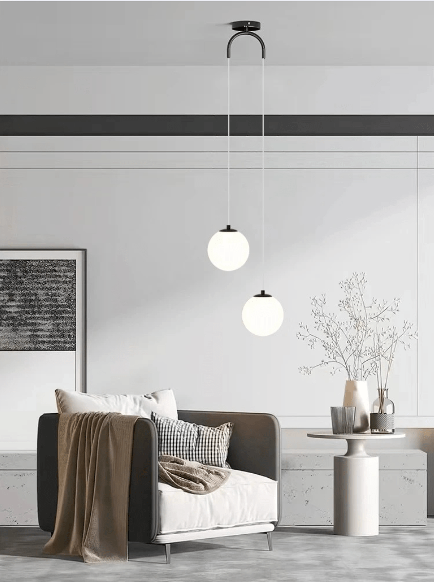 Luminaire boules suspendues