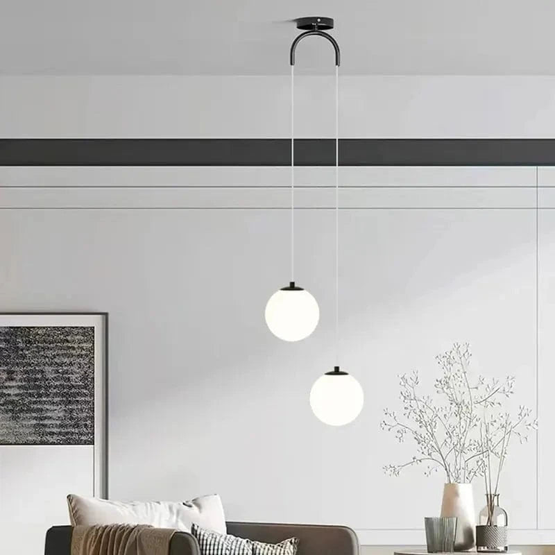 Luminaire boules suspendues