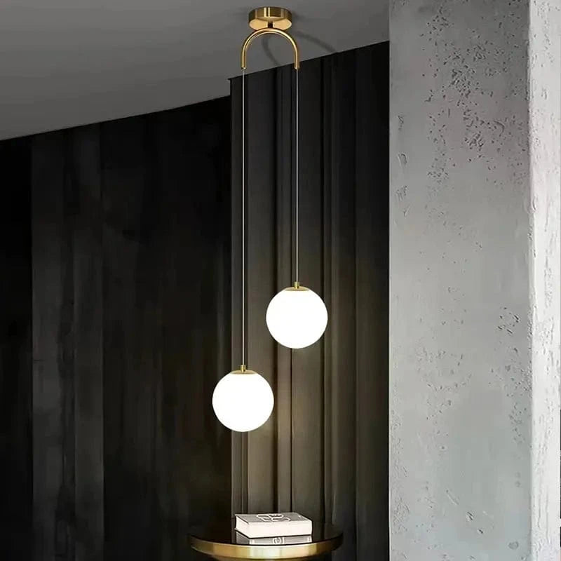 Luminaire boules suspendues