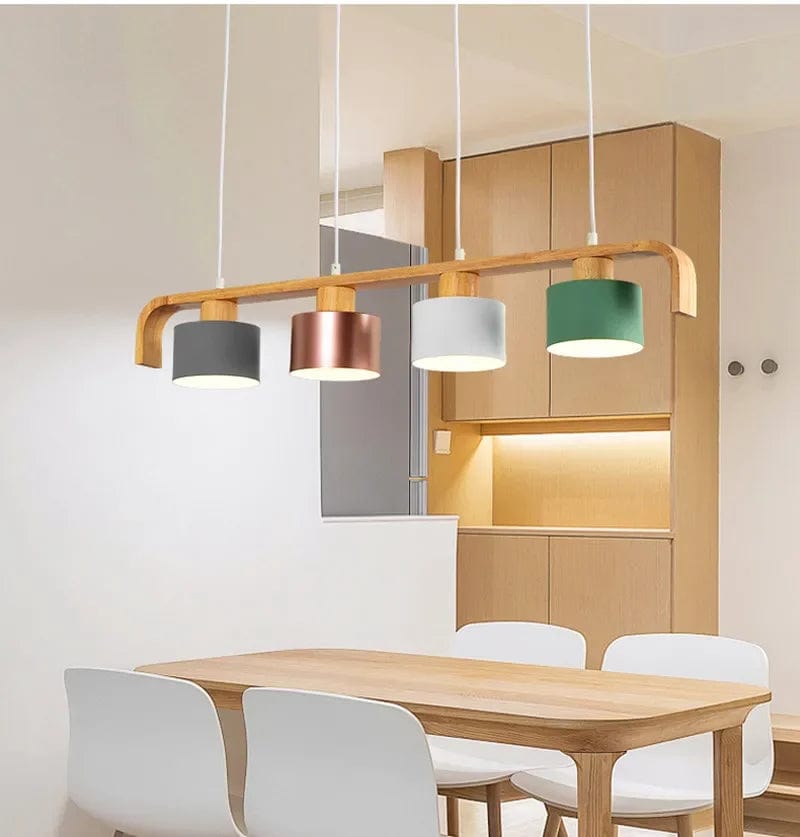 Luminaire cuisine bois