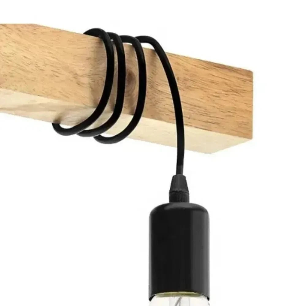 Luminaire plafonnier design bois