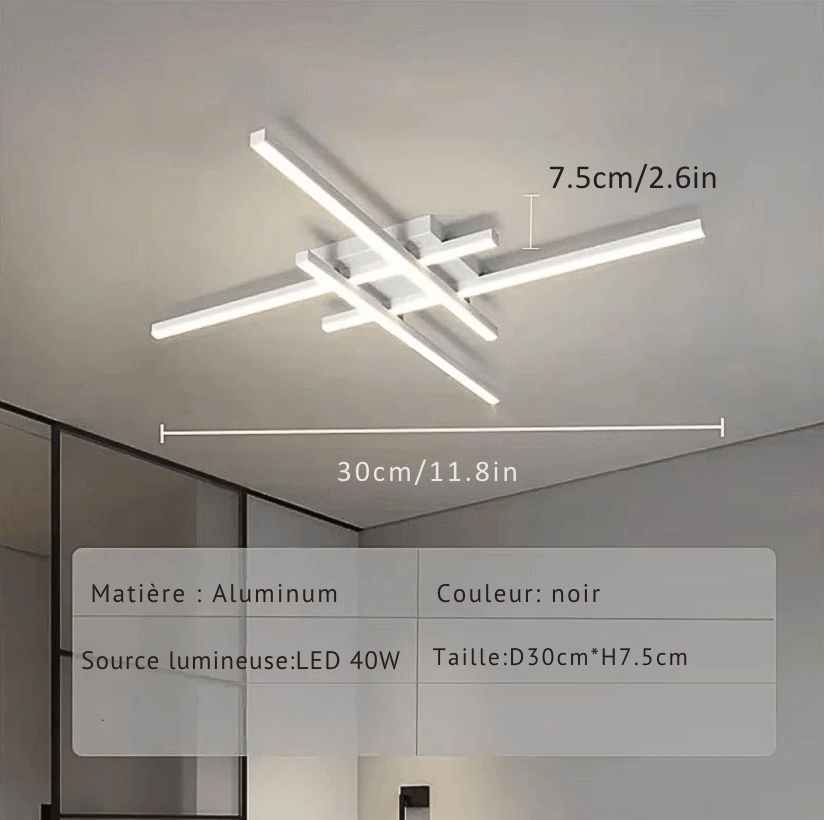 BLANC 30 CM / LUMIÈRE FROIDE Luminaire plafonnier led