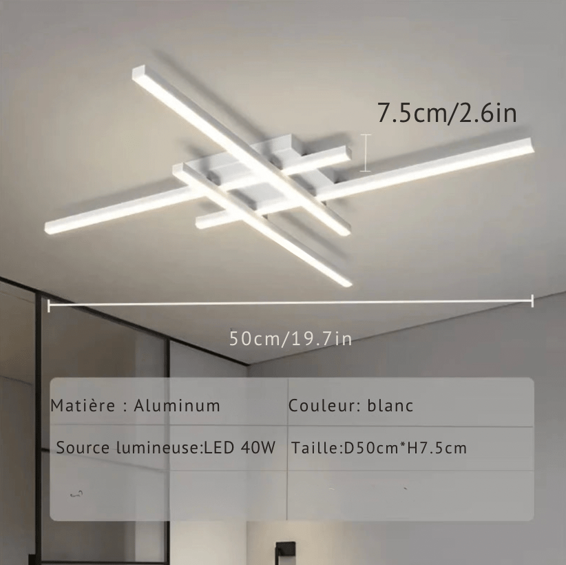 BLANC 50 CM / LUMIÈRE FROIDE Luminaire plafonnier led