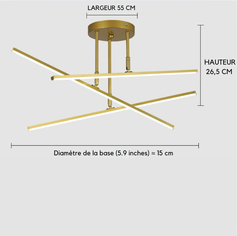 Luminaire plafonnier led design