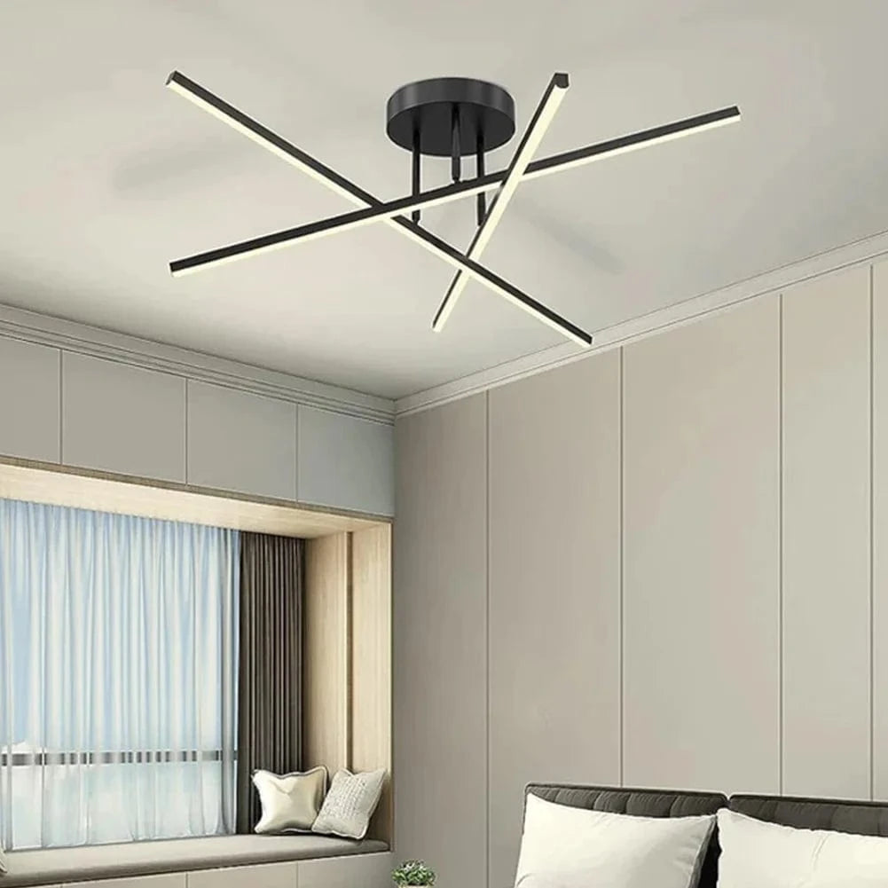 NOIR / LUMIÈRE CHAUDE Luminaire plafonnier led design