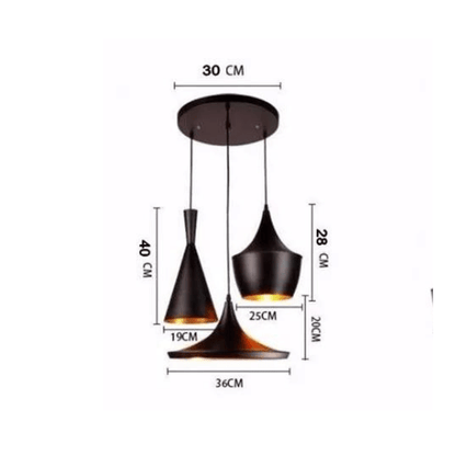 luminaire suspension bois metal