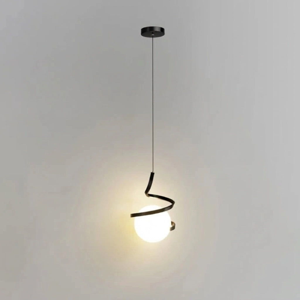 Luminaire suspension boule design NOIR