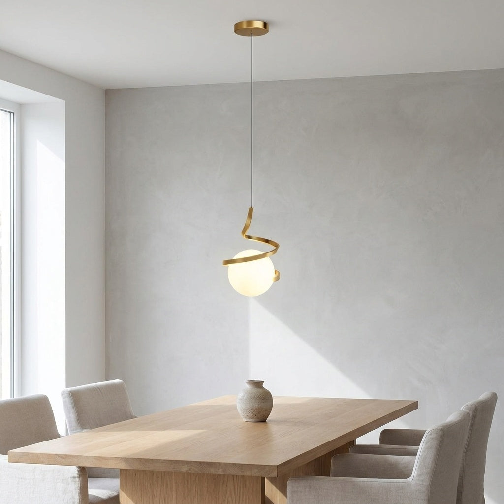 Luminaire suspension boule design OR
