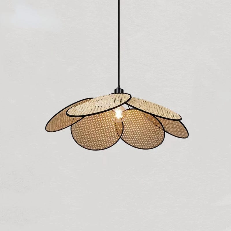 Luminaire suspension en osier