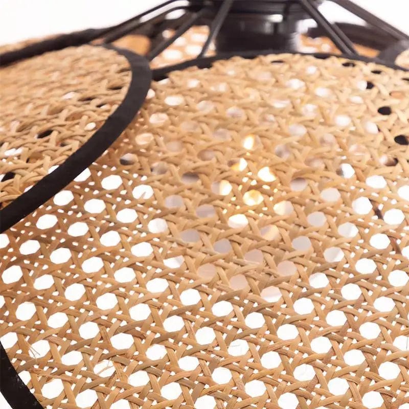 Luminaire suspension en osier
