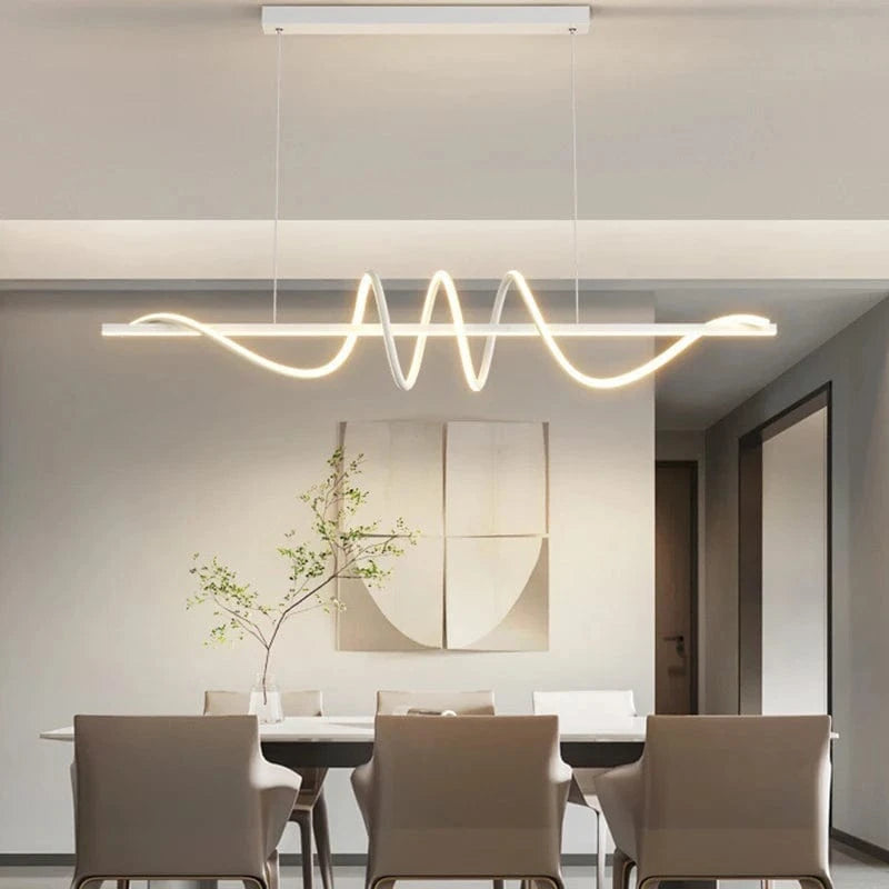 BLANC LONGUEUR 100 CM / TRICOLORE À GRADATION Luminaire suspension led design