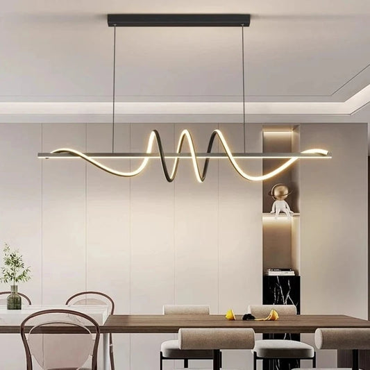 NOIR LONGUEUR 100 CM / TRICOLORE À GRADATION Luminaire suspension led design