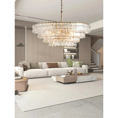 Lustre art déco en verre