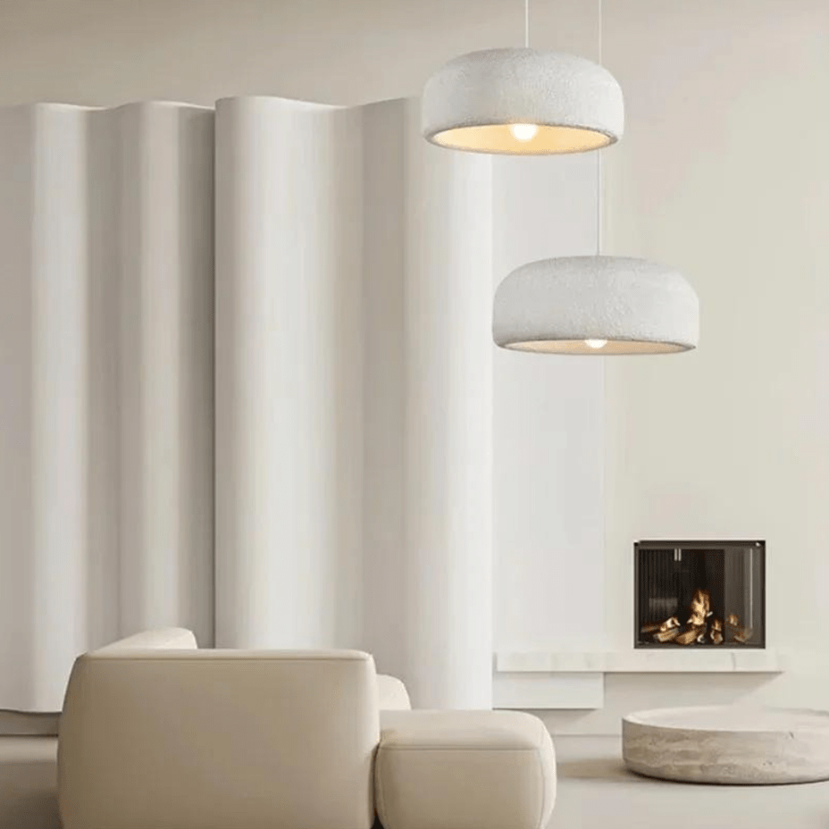 Lustre blanc moderne