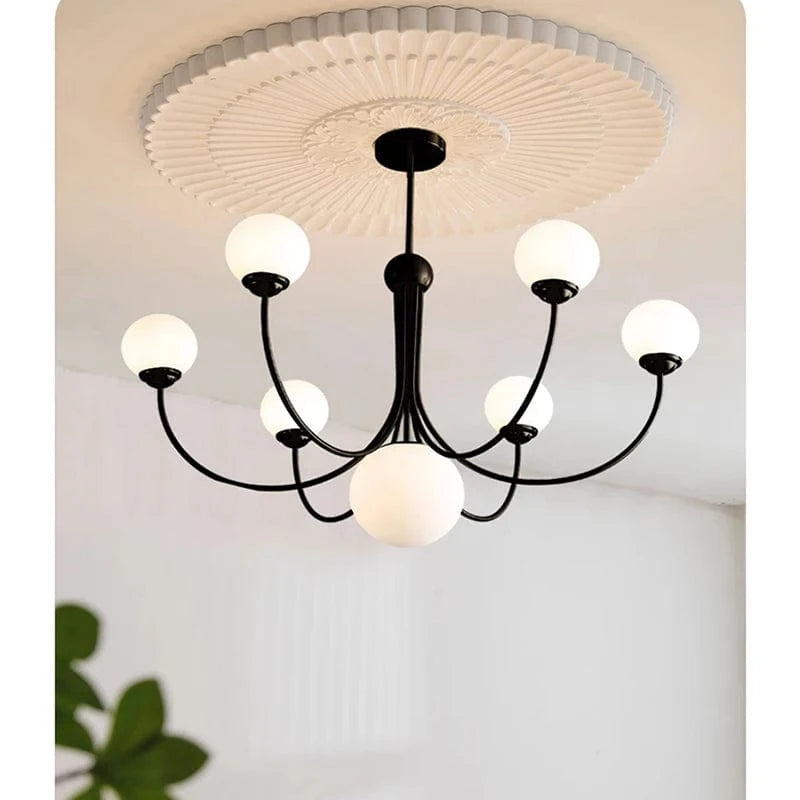 Lustre boule 5 têtes