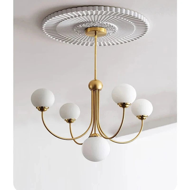 Lustre boule 5 têtes