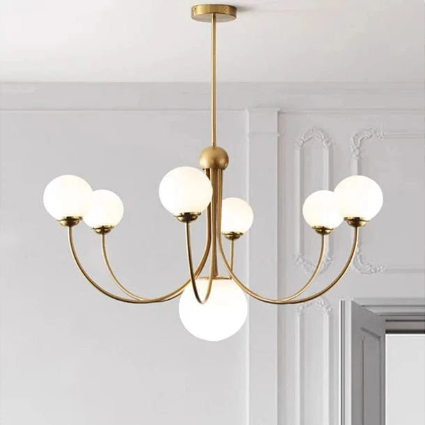 Lustre boule 5 têtes