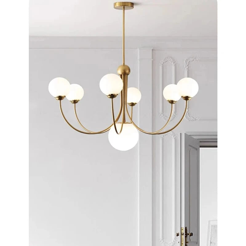 Lustre boule 5 têtes