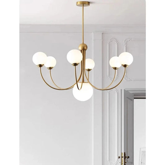 Lustre boule 5 têtes