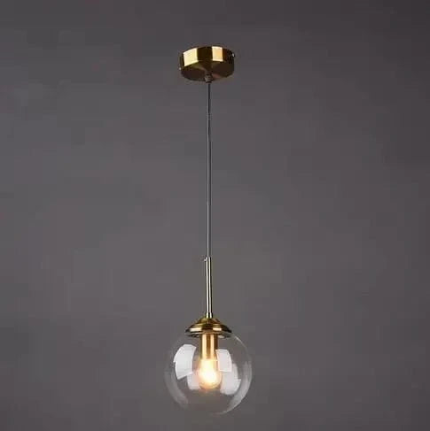 1 Ball-Green / Warm White Lustre bulle design Postmoderne