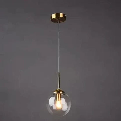 1 Ball-Green / Warm White Lustre bulle design Postmoderne