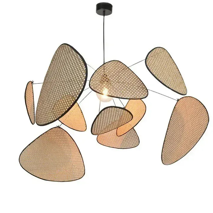 Lustre cannage en rotin